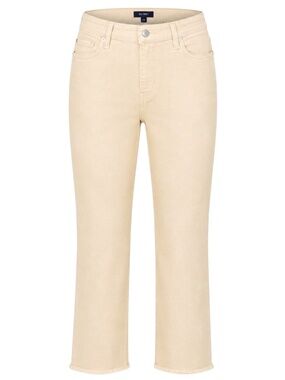 DL1961 Mara Ankle Mid Rise Straight Jeans Butterscotch Raw Size 24 NWT